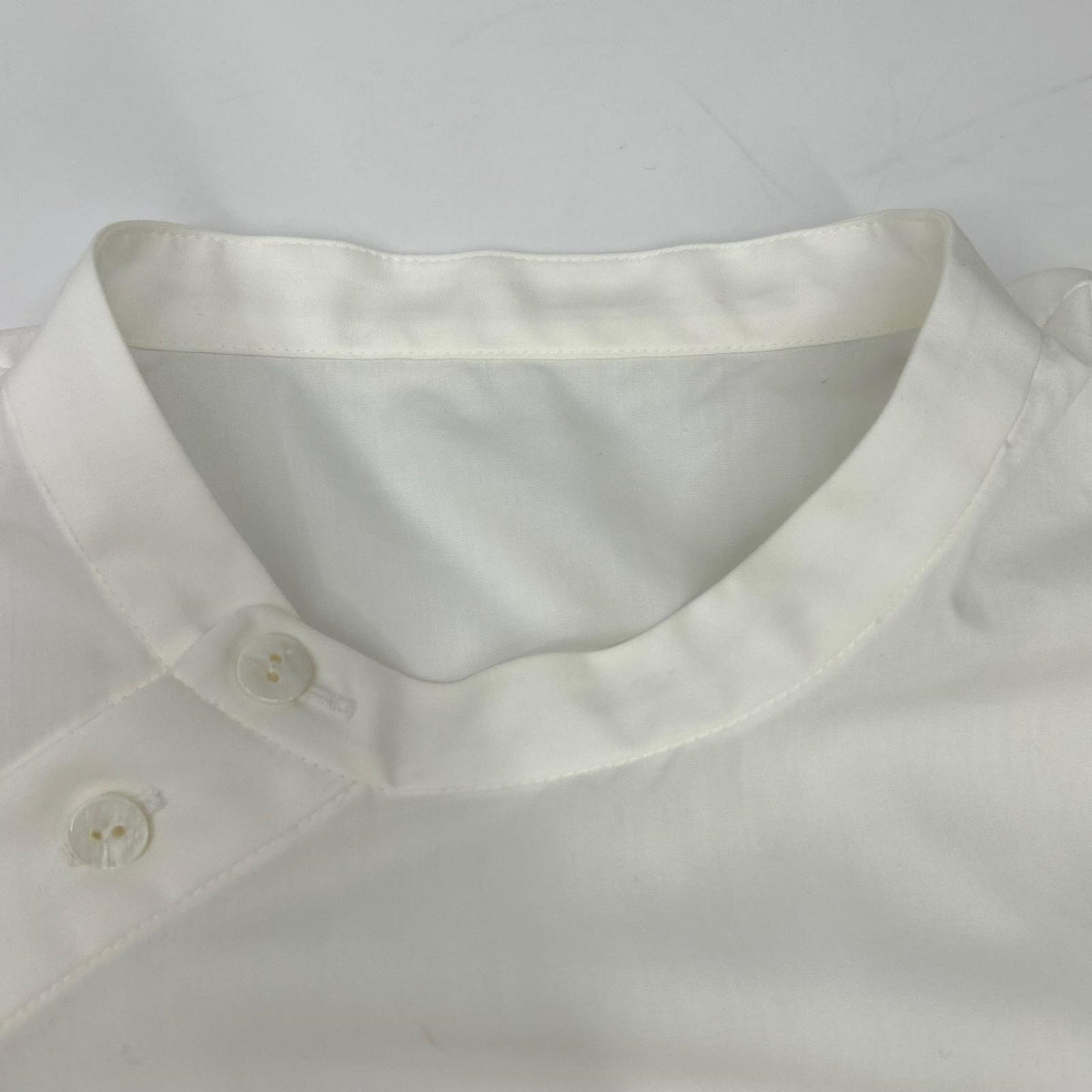 ENFOLD エンフォルド 26SS 300JS230-3621 White Broadcloth Cotton Asymmetrical GLOBE PULLOVER Top