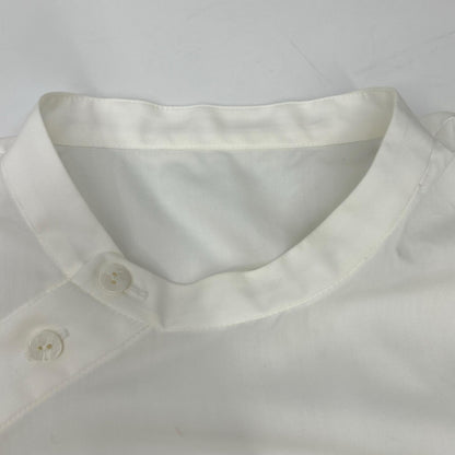 ENFOLD エンフォルド 26SS 300JS230-3621 White Broadcloth Cotton Asymmetrical GLOBE PULLOVER Top