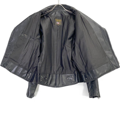 VANSON バンソン ブラック レザー USA製 ドミネーター ダブルライダースジャケット ジャケット