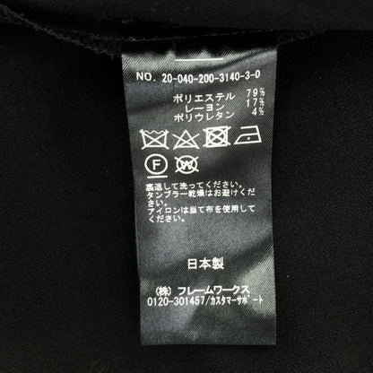 Spick&Span スピック＆スパン ブラック ダブルクロスVネック ノースリーブワンピース トップス
