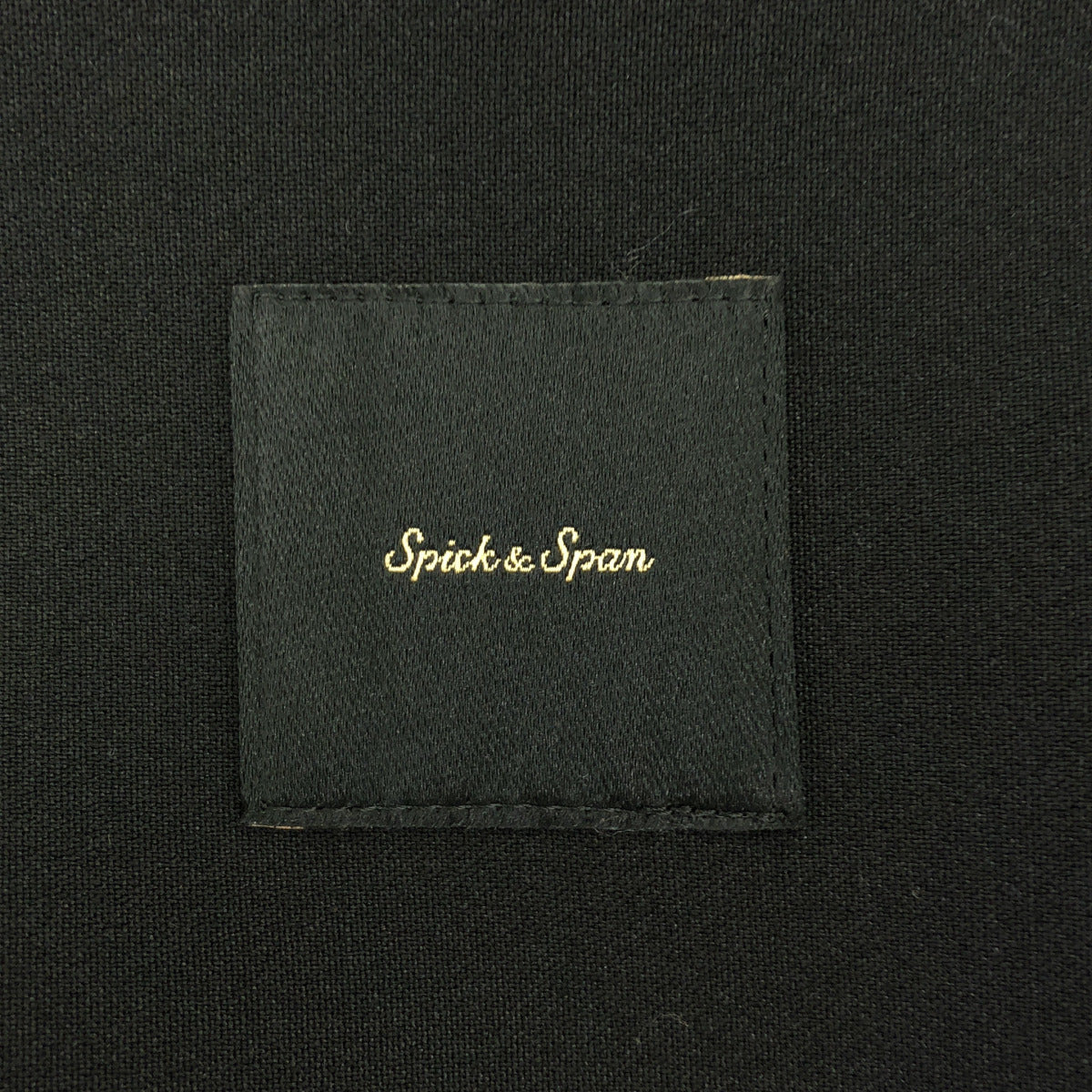 Spick&Span スピック＆スパン ブラック ダブルクロスVネック ノースリーブワンピース トップス