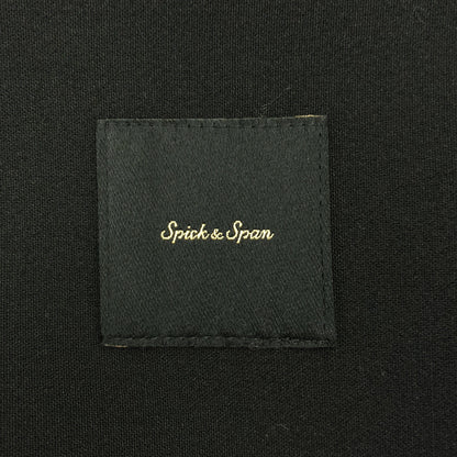 Spick&Span スピック＆スパン ブラック ダブルクロスVネック ノースリーブワンピース トップス