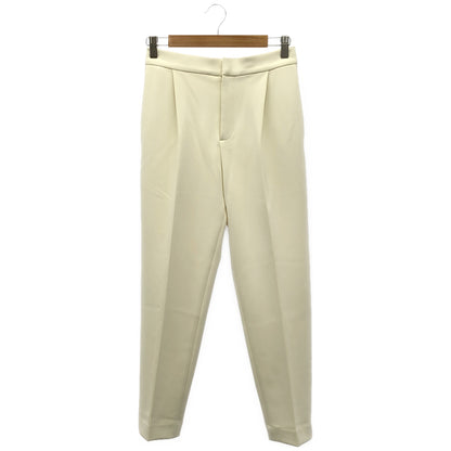 UNITED ARROWS ユナイテッドアローズ オフホワイト SPONGY タック テーパードパンツ ボトムス