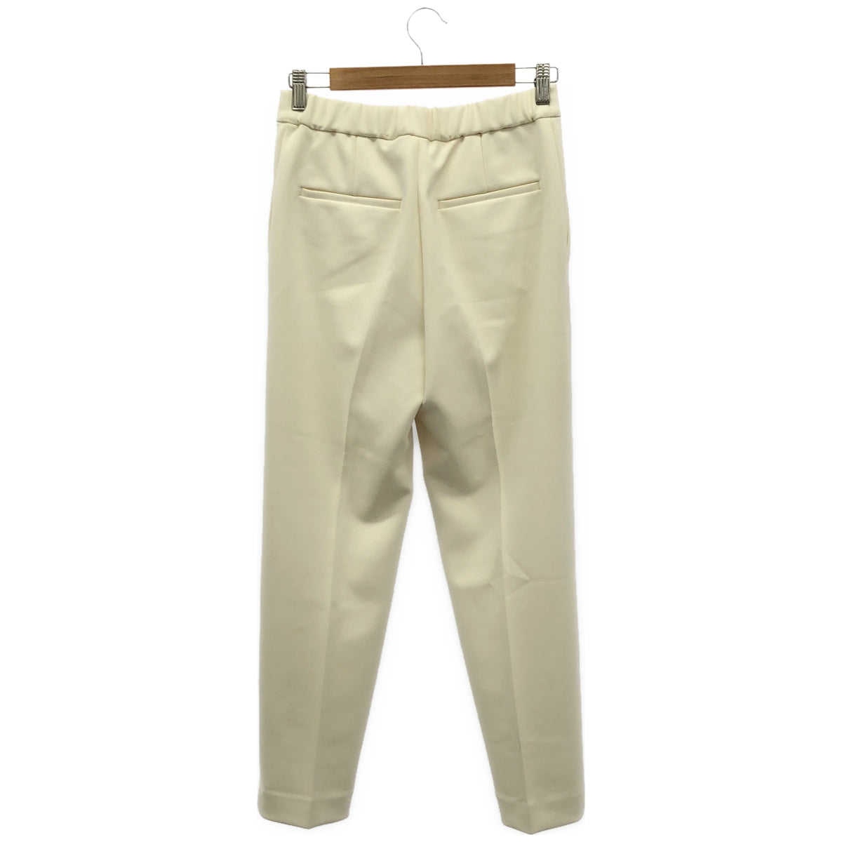 UNITED ARROWS ユナイテッドアローズ オフホワイト SPONGY タック テーパードパンツ ボトムス