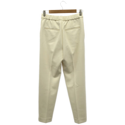 UNITED ARROWS ユナイテッドアローズ オフホワイト SPONGY タック テーパードパンツ ボトムス