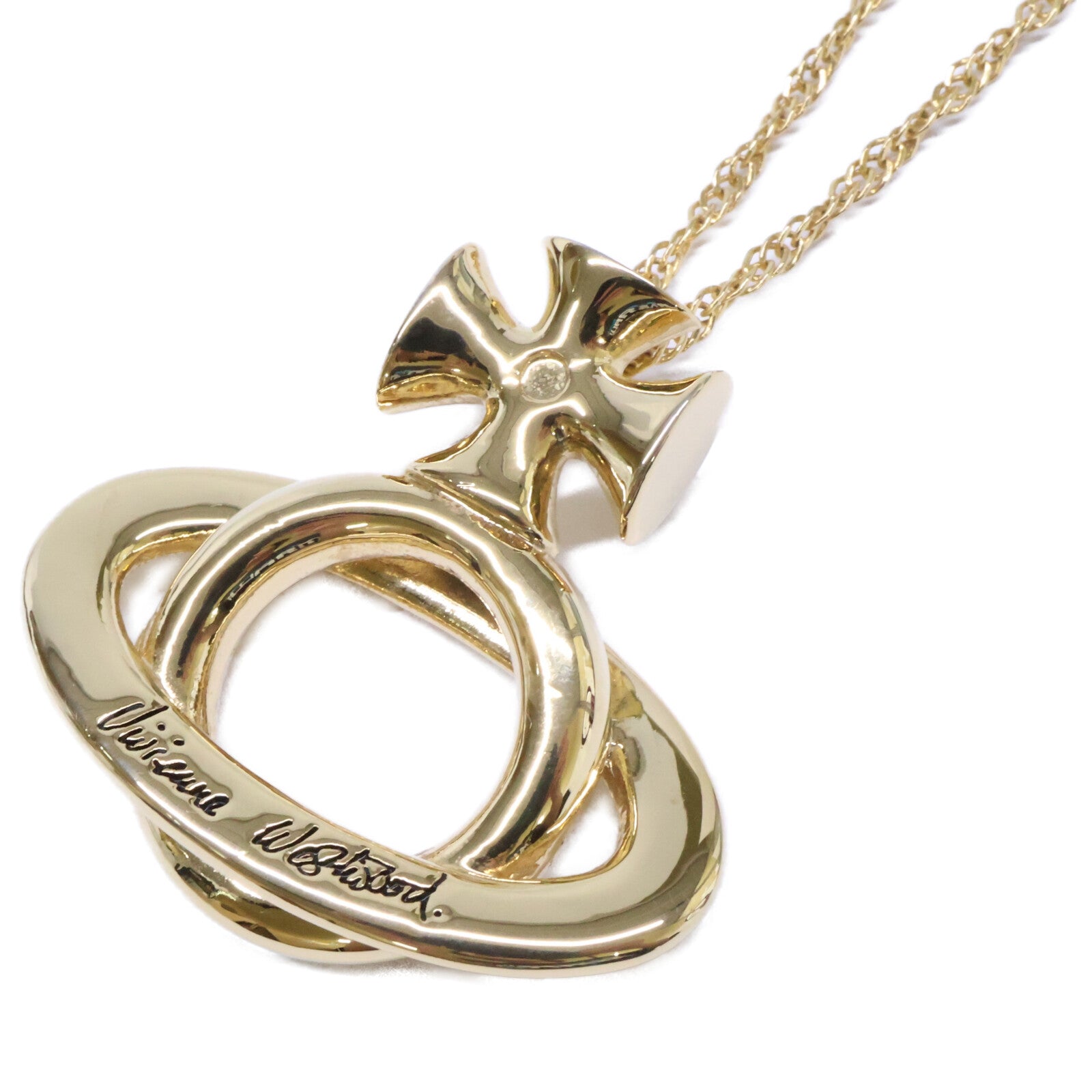 VivienneWestwood ヴィヴィアンウエストウッド 【美品】オーブ グラスホルダー ネックレス