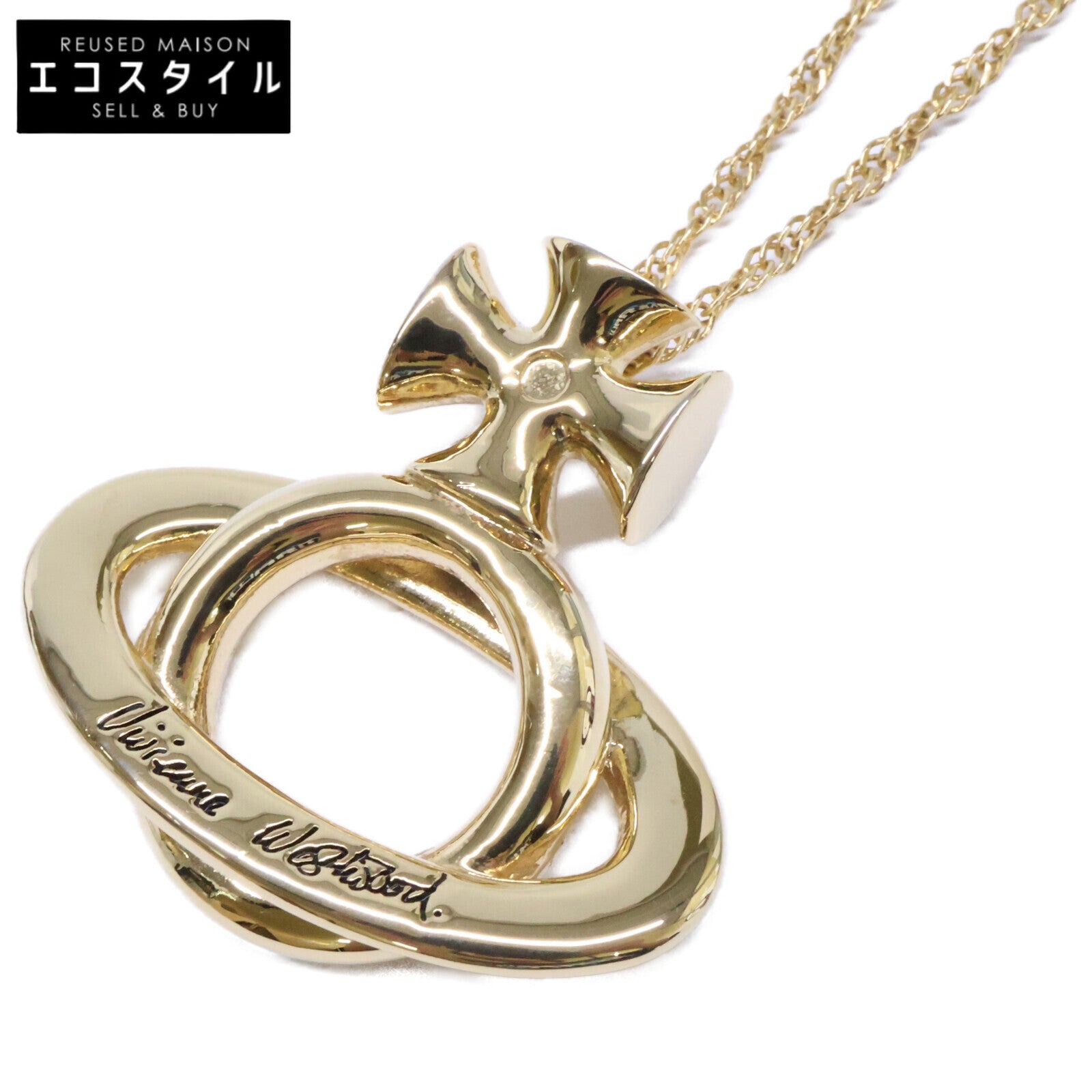 VivienneWestwood ヴィヴィアンウエストウッド 【美品】オーブ グラスホルダー ネックレス