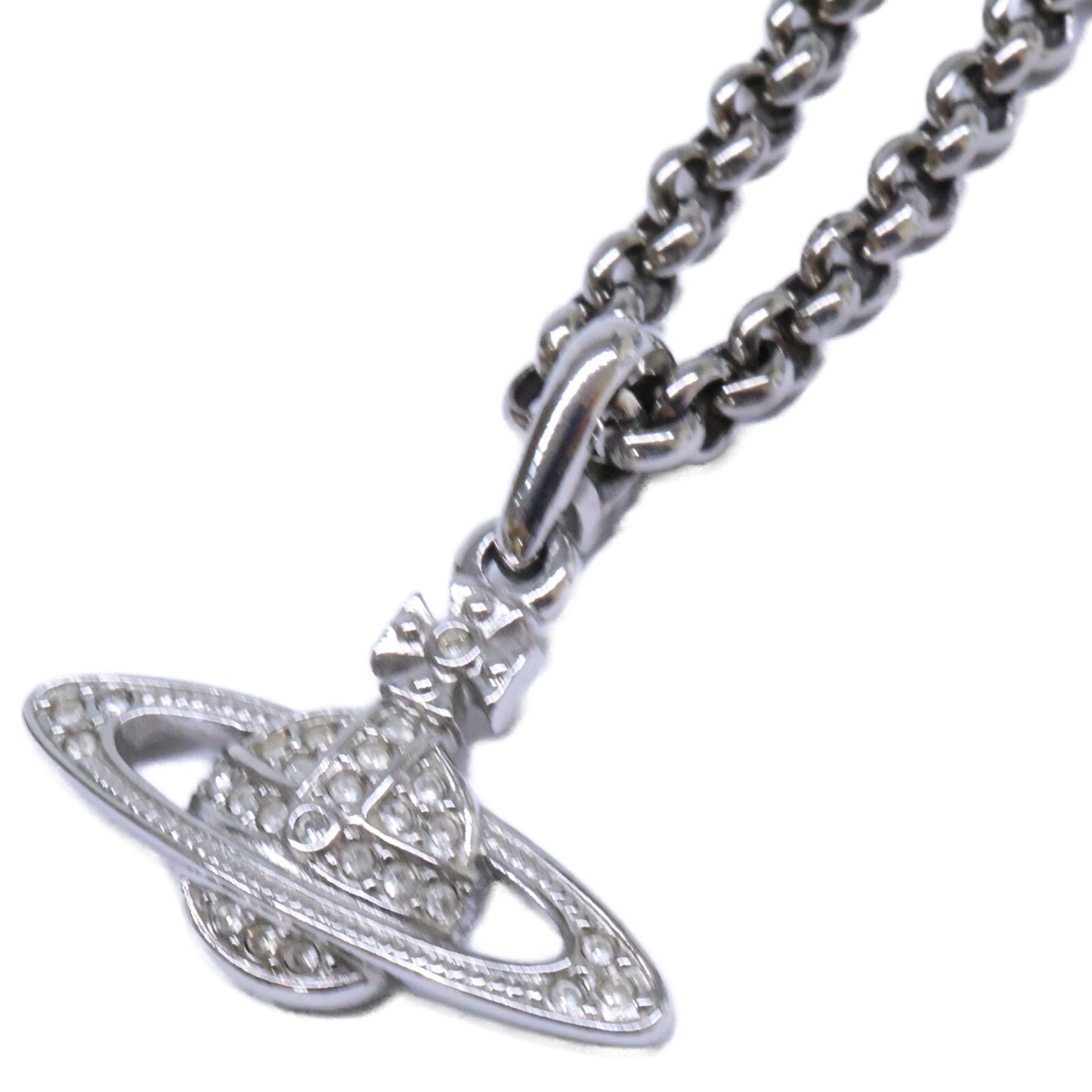 VivienneWestwood ヴィヴィアンウエストウッド オーブ ラインストーン チェーン ネックレス