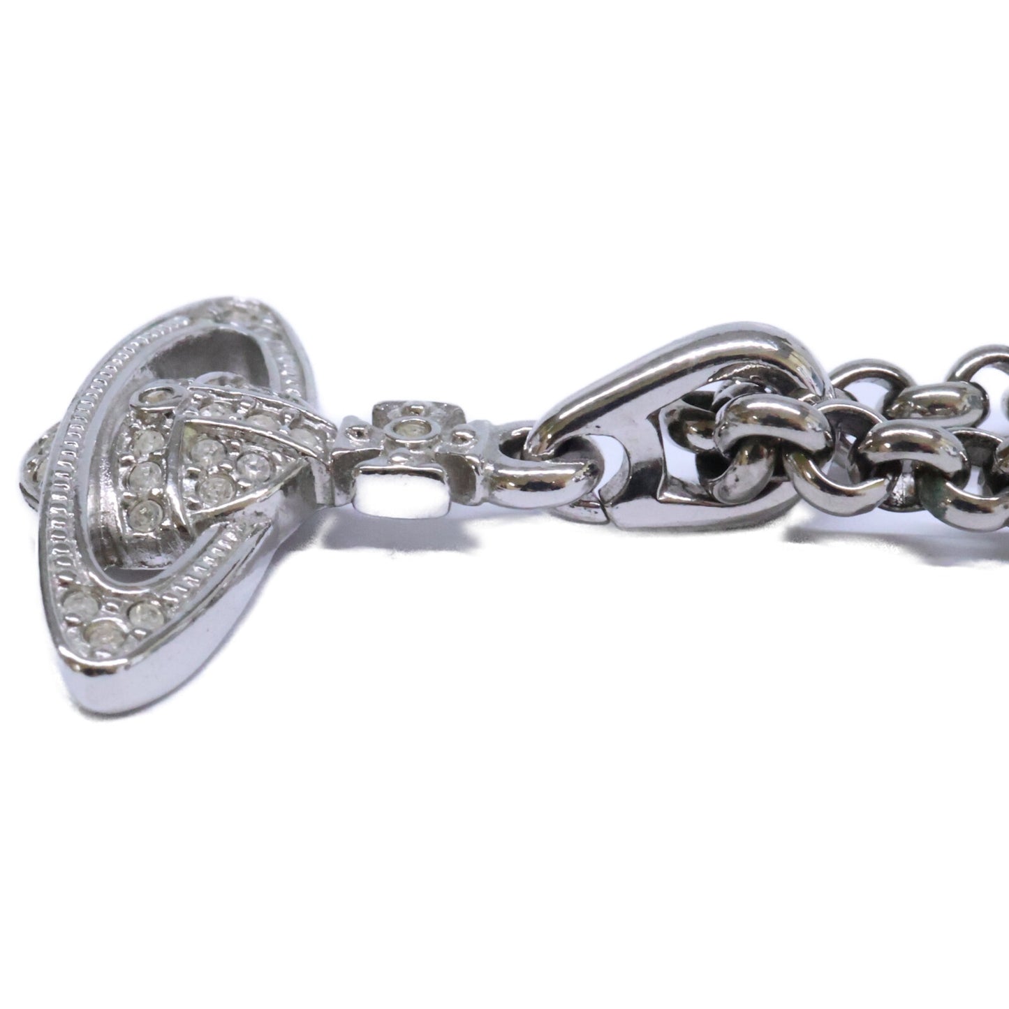 VivienneWestwood ヴィヴィアンウエストウッド オーブ ラインストーン チェーン ネックレス