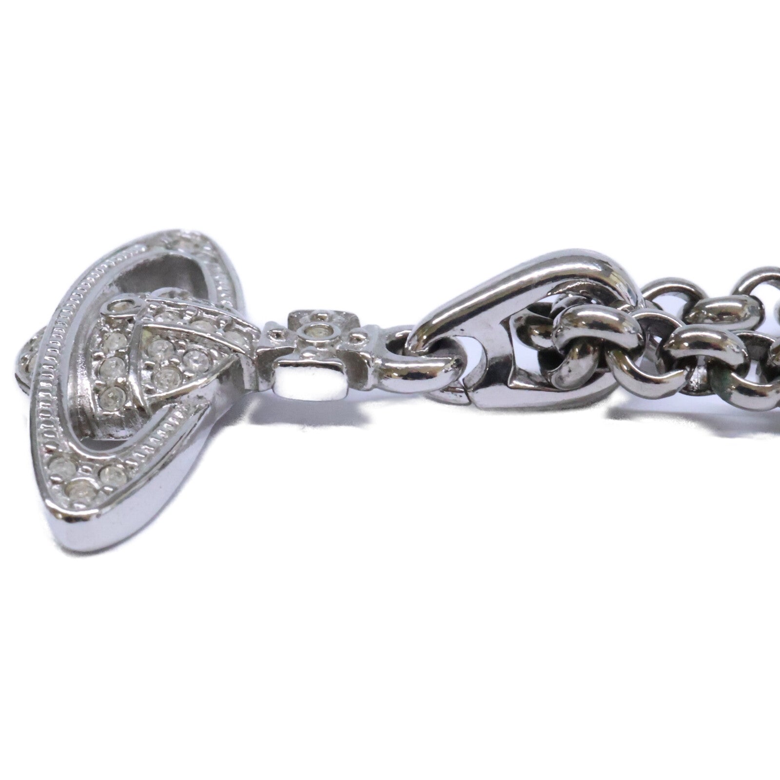 VivienneWestwood ヴィヴィアンウエストウッド オーブ ラインストーン チェーン ネックレス