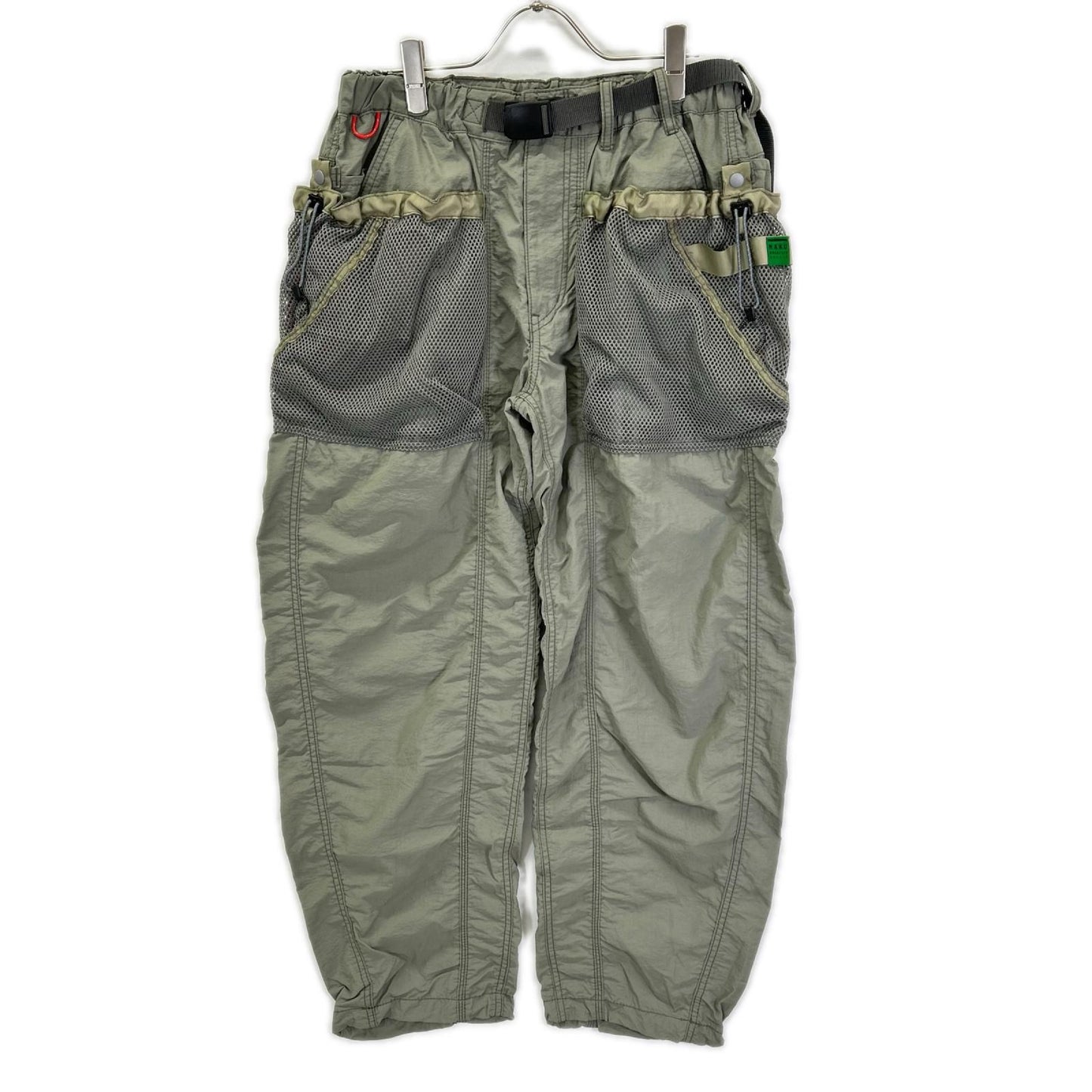 NANGA ナンガ 【×H.A.K.U】カーキ メッシュポケット BIKU TROUSERS ボトムス