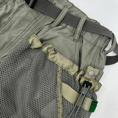 NANGA ナンガ 【×H.A.K.U】カーキ メッシュポケット BIKU TROUSERS ボトムス