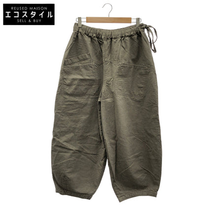 カーキグレー 綿麻オーバーダイ SAC PANTS ボトムス