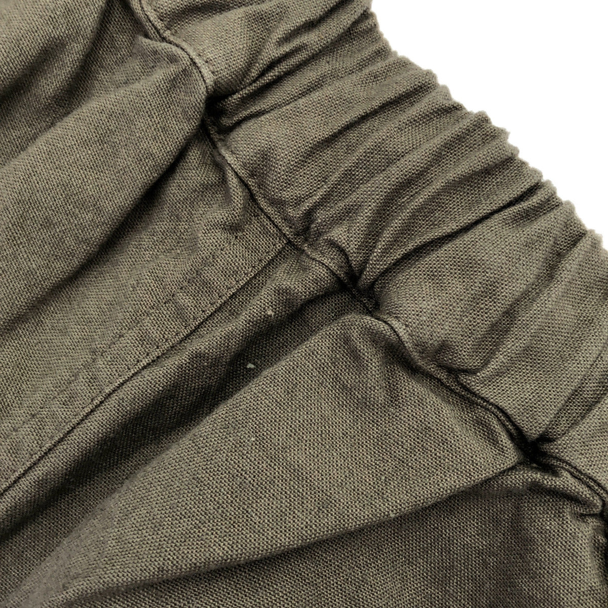 カーキグレー 綿麻オーバーダイ SAC PANTS ボトムス