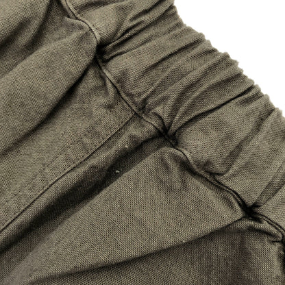カーキグレー 綿麻オーバーダイ SAC PANTS ボトムス