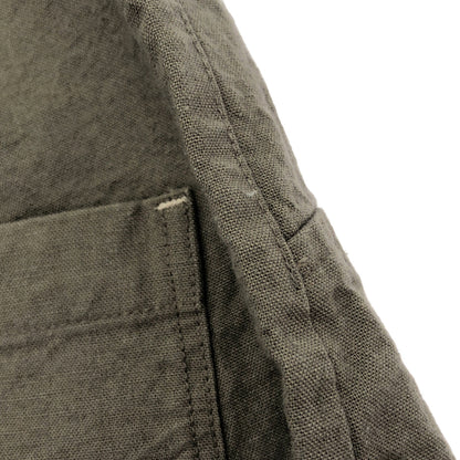 カーキグレー 綿麻オーバーダイ SAC PANTS ボトムス