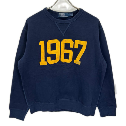 POLObyRalphLauren ポロラルフローレン ネイビー×イエロー Vガゼット クルーネック スウェット トップス