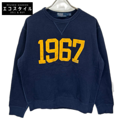 POLObyRalphLauren ポロラルフローレン ネイビー×イエロー Vガゼット クルーネック スウェット トップス