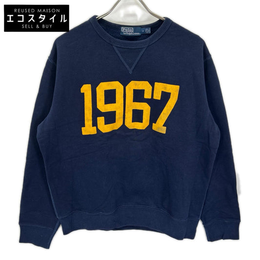 POLObyRalphLauren ポロラルフローレン ネイビー×イエロー Vガゼット クルーネック スウェット トップス