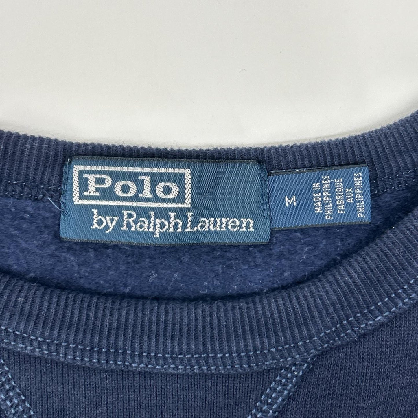 POLObyRalphLauren ポロラルフローレン ネイビー×イエロー Vガゼット クルーネック スウェット トップス