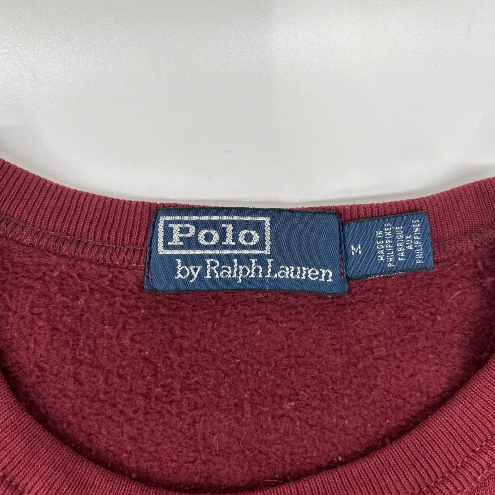 POLObyRalphLauren ポロラルフローレン レッド RLPC Vガゼット クルーネック スウェット トップス