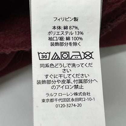 POLObyRalphLauren ポロラルフローレン レッド RLPC Vガゼット クルーネック スウェット トップス