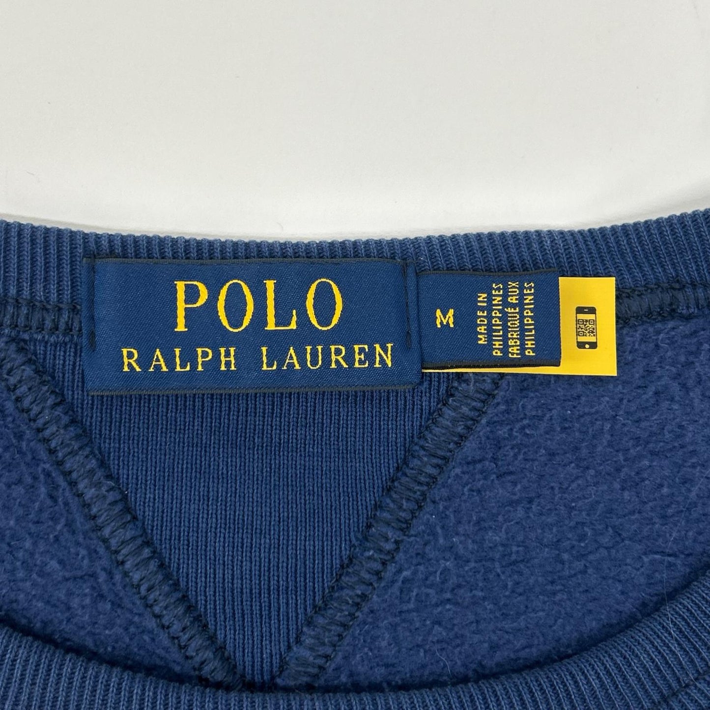 POLObyRalphLauren ポロラルフローレン ブルー RL スレチックディビジョンロゴ Vガゼット クルーネック スウェット トップス