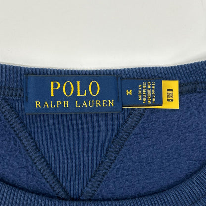 POLObyRalphLauren ポロラルフローレン ブルー RL スレチックディビジョンロゴ Vガゼット クルーネック スウェット トップス