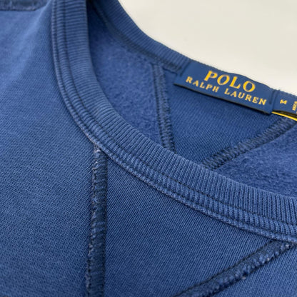 POLObyRalphLauren ポロラルフローレン ブルー RL スレチックディビジョンロゴ Vガゼット クルーネック スウェット トップス