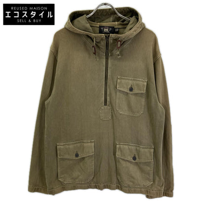 RRL ダブルアールエル 782733388001 カーキ ジャガードニット ポップオーバー アノラック ジャケット