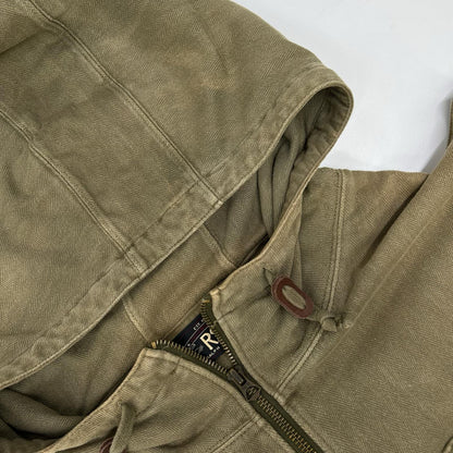 RRL ダブルアールエル 782733388001 カーキ ジャガードニット ポップオーバー アノラック ジャケット