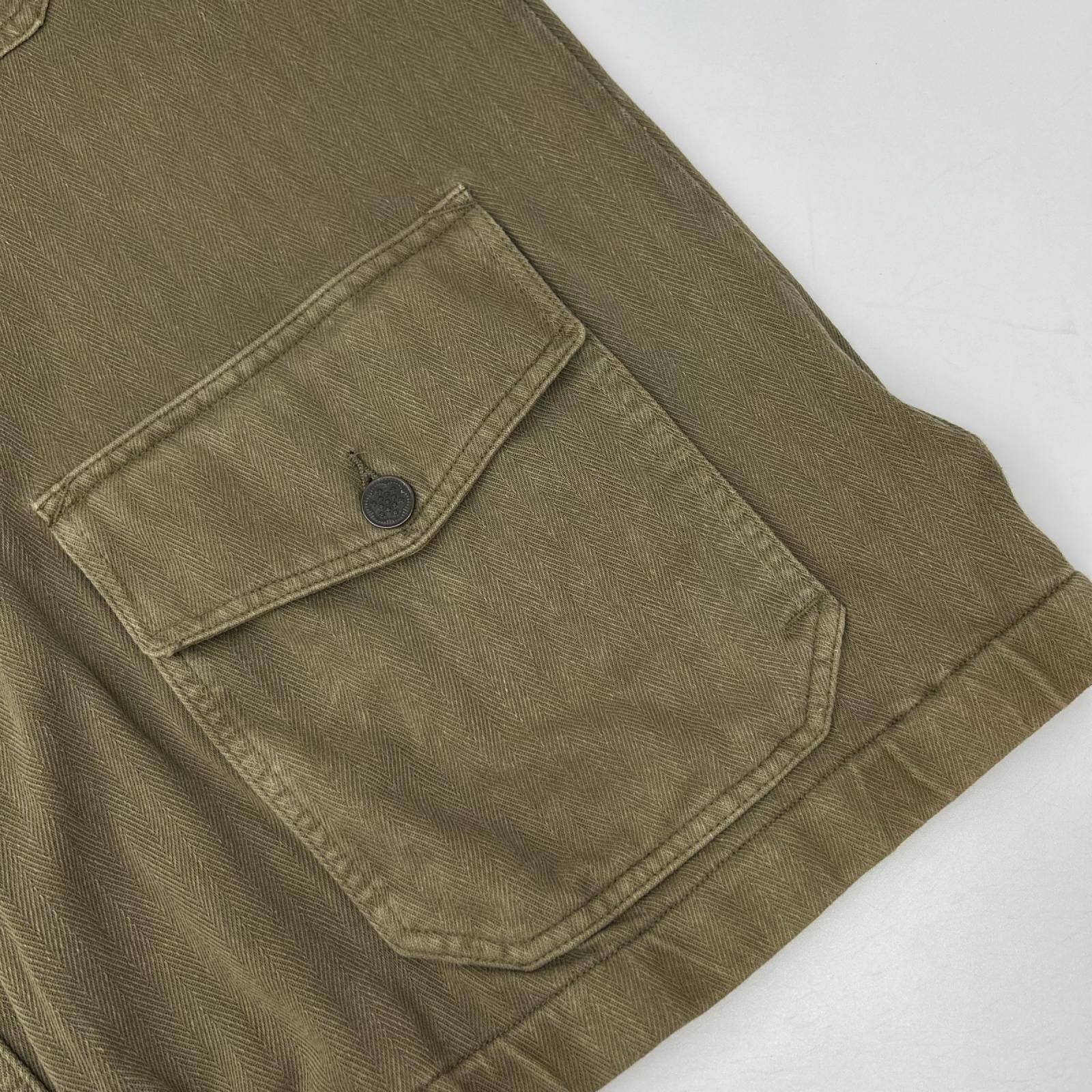 RRL ダブルアールエル 782733388001 カーキ ジャガードニット ポップオーバー アノラック ジャケット