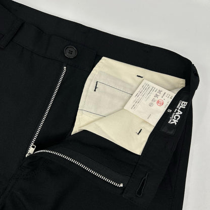 BLACKCOMMEdesGARCONS ブラックコムデギャルソン 09年 1E-P001 ブラック パッカリングパンツ ボトムス
