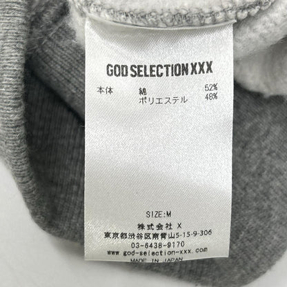 GOD SELECTION XXX ゴッドセレクショントリプルエックス 【×WIND AND SEA】グレー モザイクロゴ プルオーバーパーカー トップス