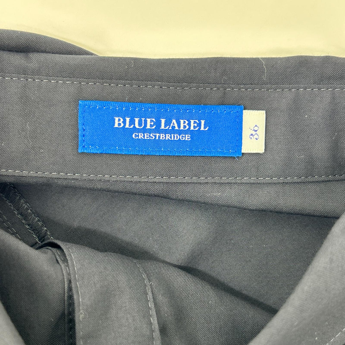BLUE LABEL CRESTBRIDGE ブルーレーベルクレストブリッジ 55J18-542-29 25SS ブラック コットンライクナチュラルローンシャツドレス ワンピース