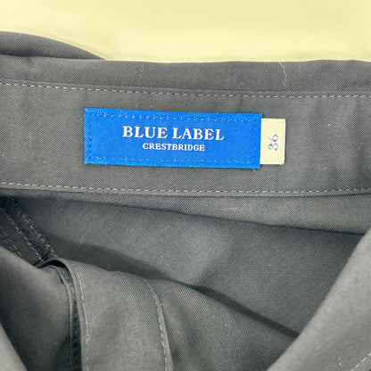 BLUE LABEL CRESTBRIDGE ブルーレーベルクレストブリッジ 55J18-542-29 25SS ブラック コットンライクナチュラルローンシャツドレス ワンピース
