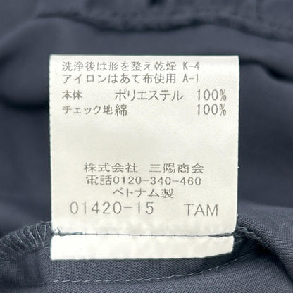 BLUE LABEL CRESTBRIDGE ブルーレーベルクレストブリッジ 55J18-542-29 25SS ブラック コットンライクナチュラルローンシャツドレス ワンピース