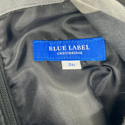 BLUE LABEL CRESTBRIDGE ブルーレーベルクレストブリッジ 55J01-501-09 24年製 ブラック ドッキングジャンパースカートドレス ワンピース