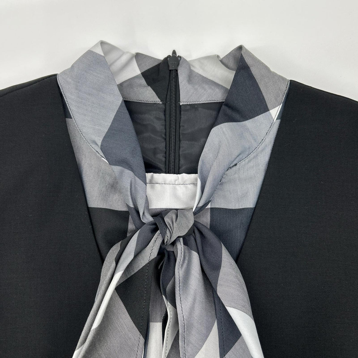 BLUE LABEL CRESTBRIDGE ブルーレーベルクレストブリッジ 55J01-501-09 24年製 ブラック ドッキングジャンパースカートドレス ワンピース