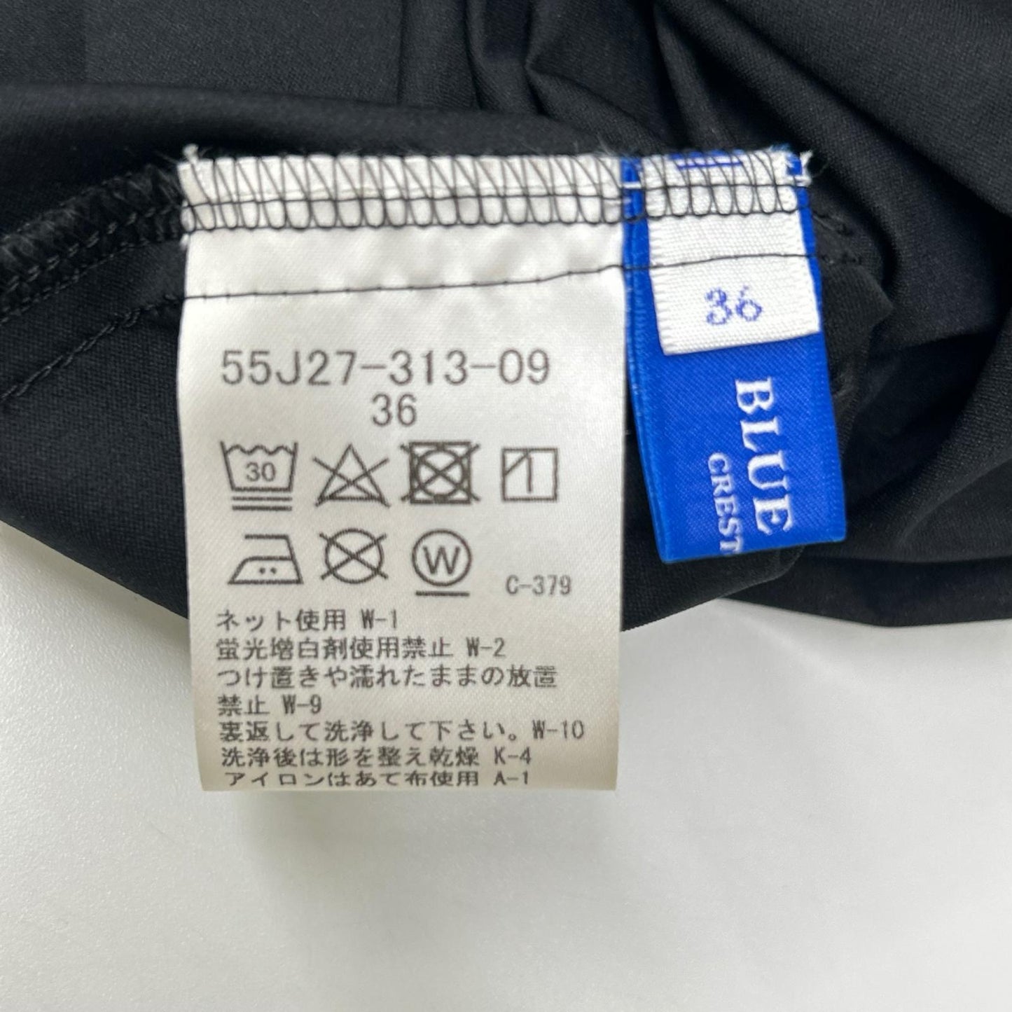 BLUE LABEL CRESTBRIDGE ブルーレーベルクレストブリッジ 55J27-313-09 24年製 ホワイト ライトストレッチジャージーコンビドレス ワンピース