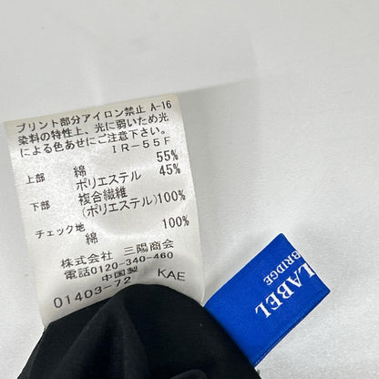 BLUE LABEL CRESTBRIDGE ブルーレーベルクレストブリッジ 55J27-313-09 24年製 ホワイト ライトストレッチジャージーコンビドレス ワンピース