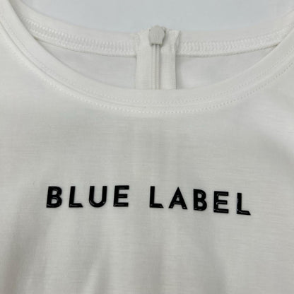 BLUE LABEL CRESTBRIDGE ブルーレーベルクレストブリッジ 55J27-313-09 24年製 ホワイト ライトストレッチジャージーコンビドレス ワンピース
