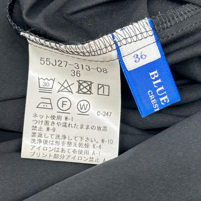 BLUE LABEL CRESTBRIDGE ブルーレーベルクレストブリッジ 55J27-313-08 24年製 ボーダー ライトストレッチジャージーコンビドレス ワンピース
