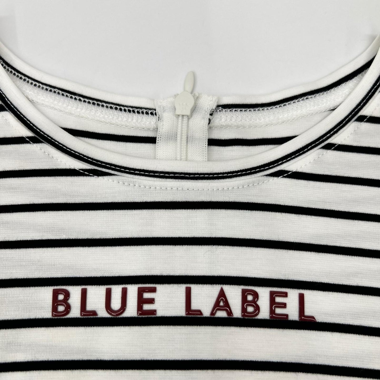 BLUE LABEL CRESTBRIDGE ブルーレーベルクレストブリッジ 55J27-313-08 24年製 ボーダー ライトストレッチジャージーコンビドレス ワンピース