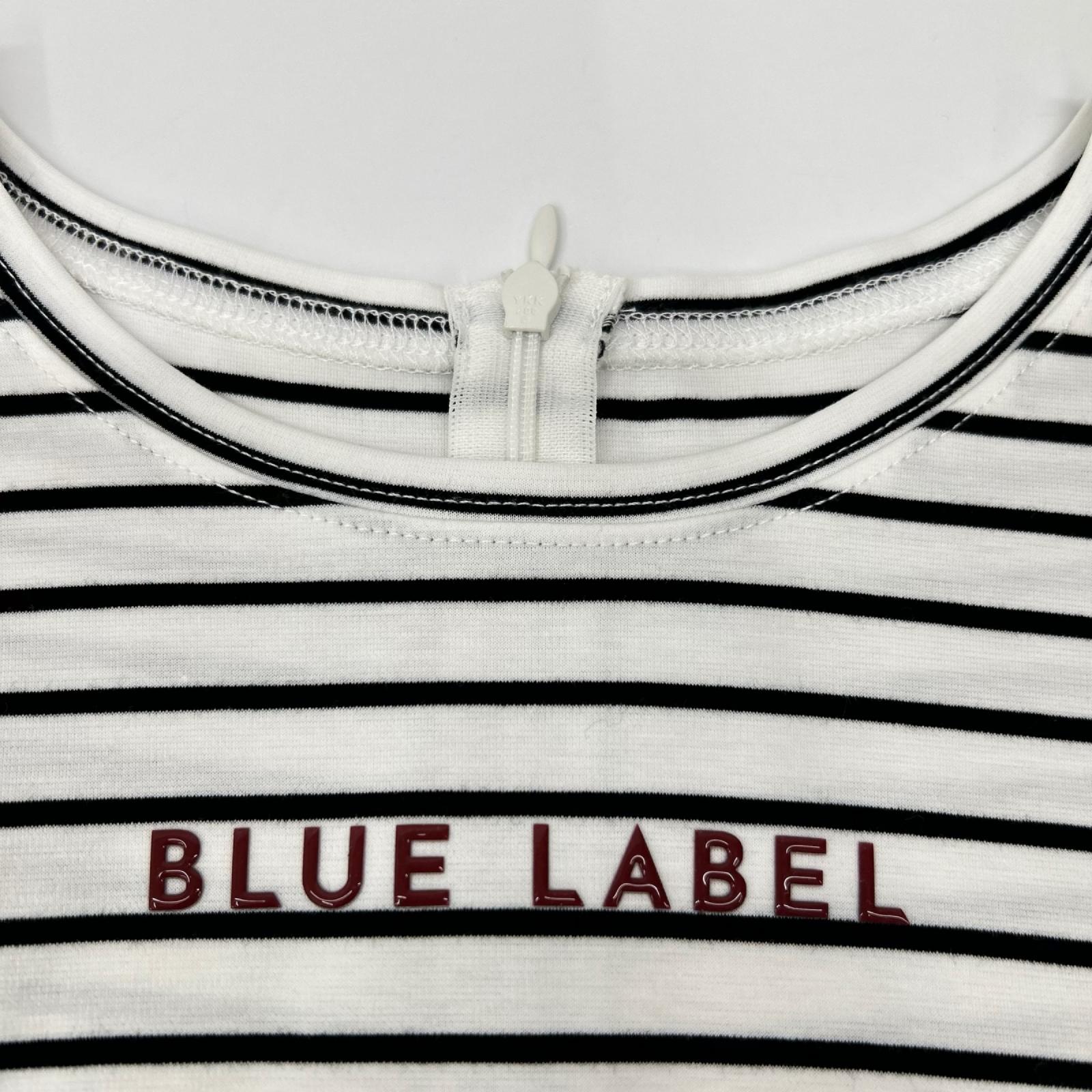 BLUE LABEL CRESTBRIDGE ブルーレーベルクレストブリッジ 55J27-313-08 24年製 ボーダー ライトストレッチジャージーコンビドレス ワンピース