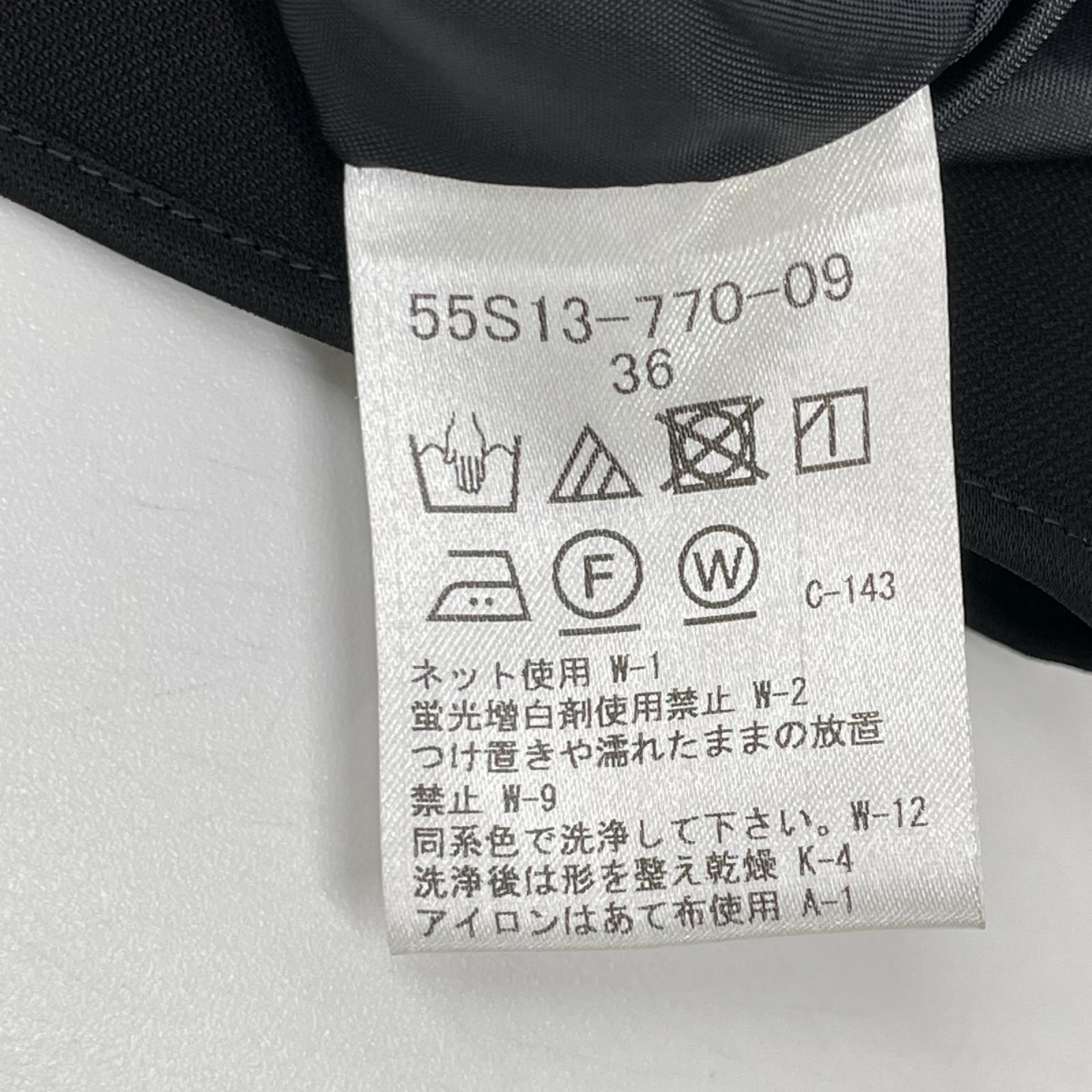BLUE LABEL CRESTBRIDGE ブルーレーベルクレストブリッジ 55S13-770-09 ブラック ドビークロスフレアスカート スカート