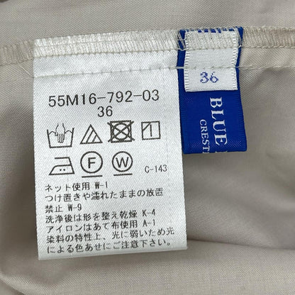 BLUE LABEL CRESTBRIDGE ブルーレーベルクレストブリッジ 55M16-792-03 ベージュ マイクロピーチスパン ボウタイブラウス トップス