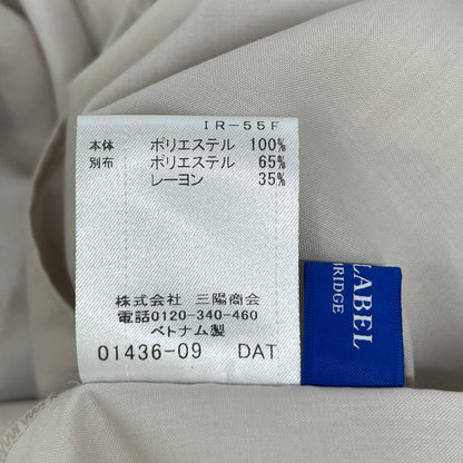 BLUE LABEL CRESTBRIDGE ブルーレーベルクレストブリッジ 55M16-792-03 ベージュ マイクロピーチスパン ボウタイブラウス トップス
