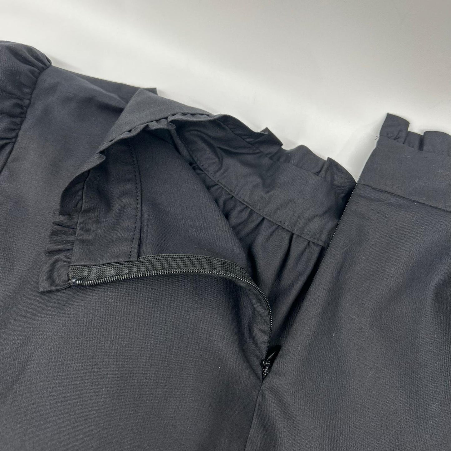 BLUE LABEL CRESTBRIDGE ブルーレーベルクレストブリッジ 55M16-792-09 ブラック マイクロピーチスパン ボウタイブラウス トップス