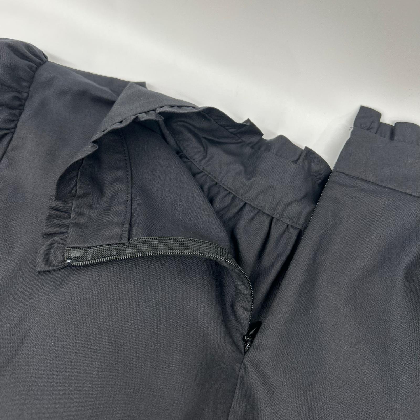 BLUE LABEL CRESTBRIDGE ブルーレーベルクレストブリッジ 55M16-792-09 ブラック マイクロピーチスパン ボウタイブラウス トップス